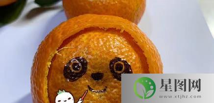 冰墩墩用橘子皮怎么做,橘子皮冰墩墩手工制作方法教程